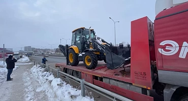 Отгрузка экскаватора-погрузчика Сukurova 885 в компанию ООО "Гарант" г. Ульяновск.  